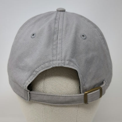 Otto Baseball Cap Gray One Size Alani Nu Logo Cotton Slideback Buckle Curved Hat