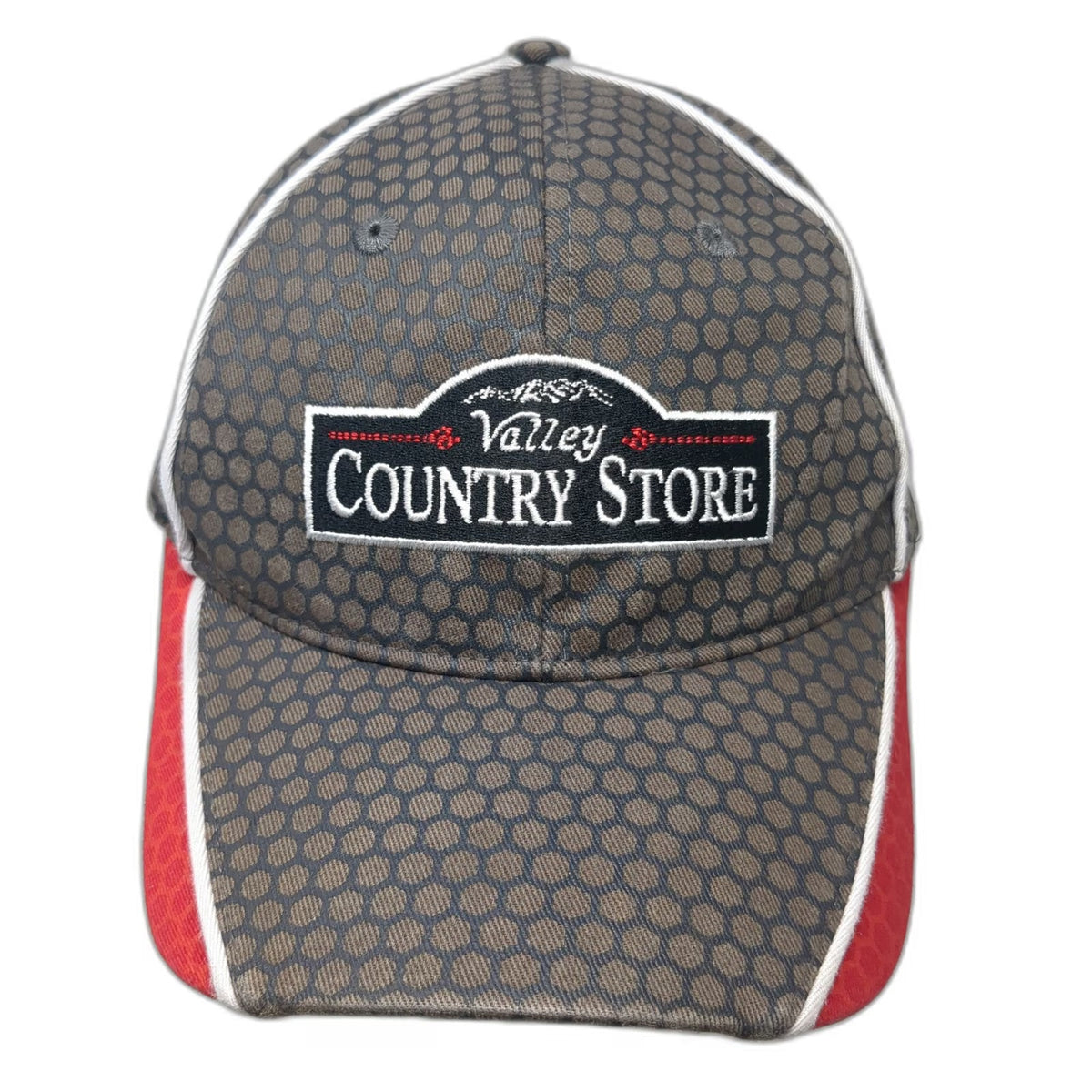 Valley Wide Coop Country Store Brown XL Baseball Cap Hat Honeycomb Stretch Fit