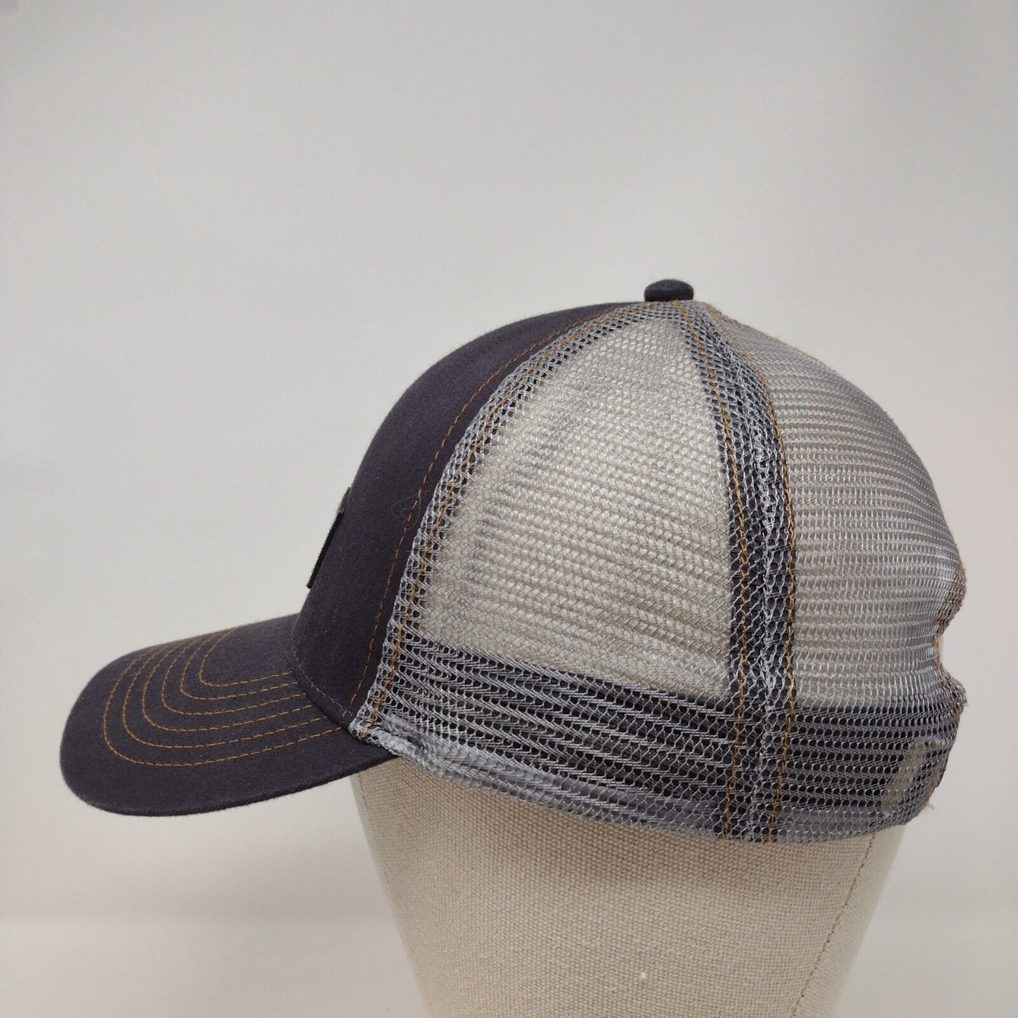 Case Construction Snapback Trucker Hat Gray OSFA Mesh Back K-Products