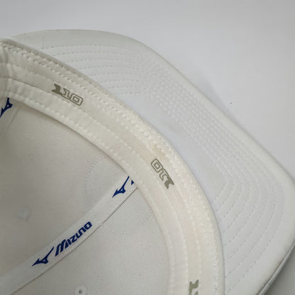 Mizuno Trucker Hat White One Size Snapback Mesh Golf Runbird Logo Patch 110