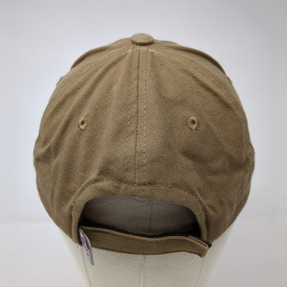 Crop Production Services Strapback Hat Brown OSFA Adjustable Embroidered