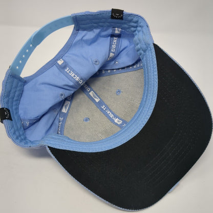 Discrete Cirque Series Patch Snapback Hat Blue One Size Adjustable