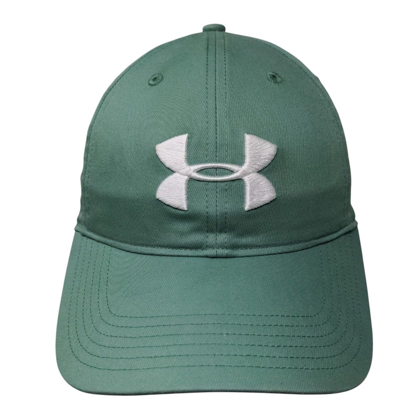 Under Armour Slideback Golf Hat Green OSFA Adjustable Embroidered Threadborne