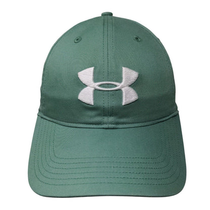 Under Armour Slideback Golf Hat Green OSFA Adjustable Embroidered Threadborne