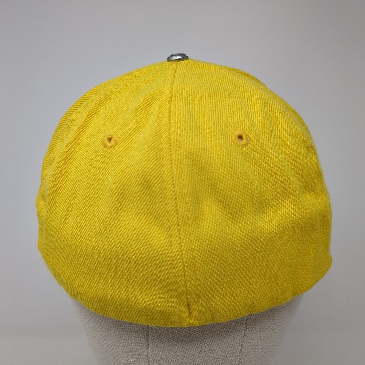 Chopperz Rule.com Fitted Hat Yellow S/M Embroidered 6 Panel Unifit Fahrenheit