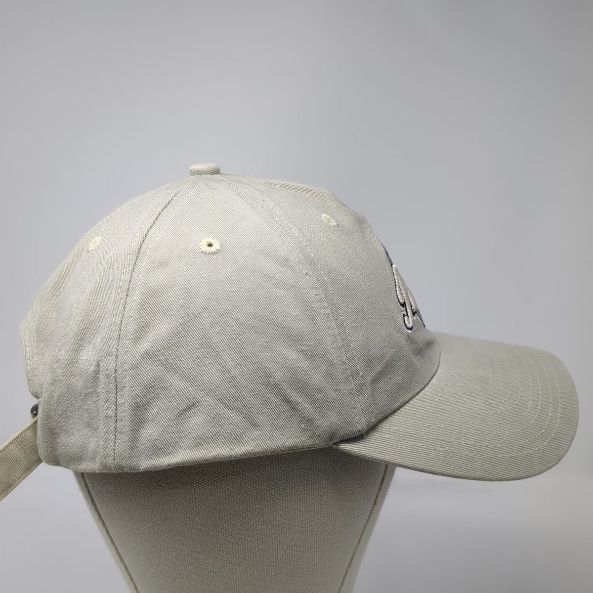 NFL New England Patriots Cap Beige One Size Slideback Embroidered Shield Logo