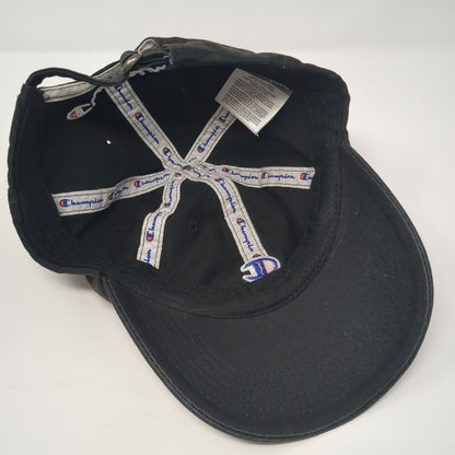 Champion Slideback Hat Black One Size C Logo Embroidered Adjustable
