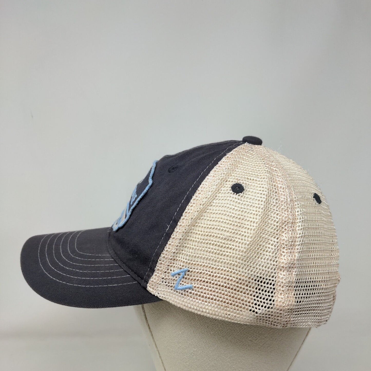 Jacksonville Snapback Trucker Hat Blue One Size Adjustable Mesh Back Zephyr