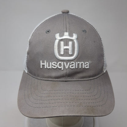 Husqvarna Snapback Mesh Back Trucker Hat Gray One Size Colorblock