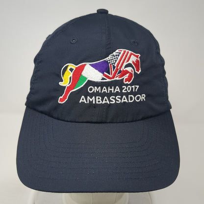 Omaha 2017 Ambassador Strapback Hat Blue One Size Embroidered Richardson