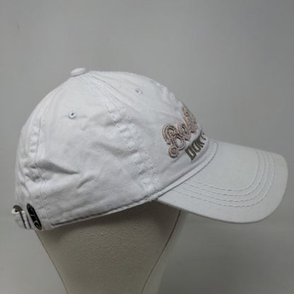 We People Women's Slideback Hat White OSFA Embroidered Logo Boat Hair