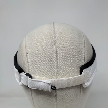 Athletic Works Strapback Sun Visor Hat Black OSFM Adjustable Lightweight Blank