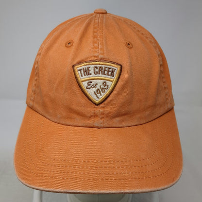 Imperial Baseball Cap Orange One Size The Creek Est 1963 Slideback Hat