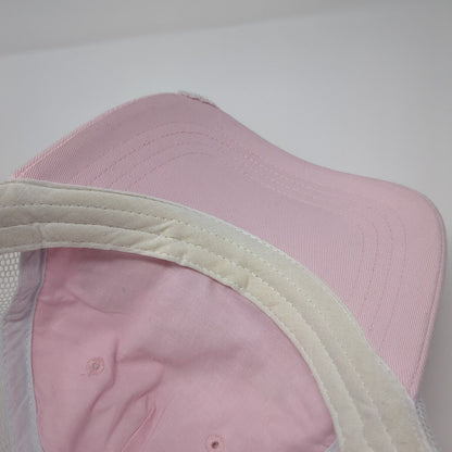 Unbranded Snapback Trucker Hat Pink One Size Mesh Back Crown Rhinestone