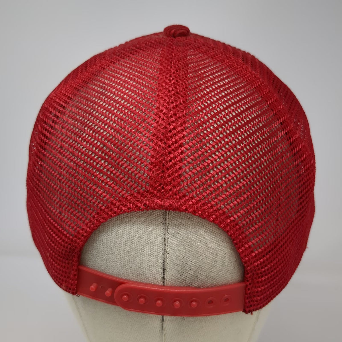 TML LTD Mrs Fields 5 Panel Red Hat One Size Corduroy Mesh Snapback Embroidered