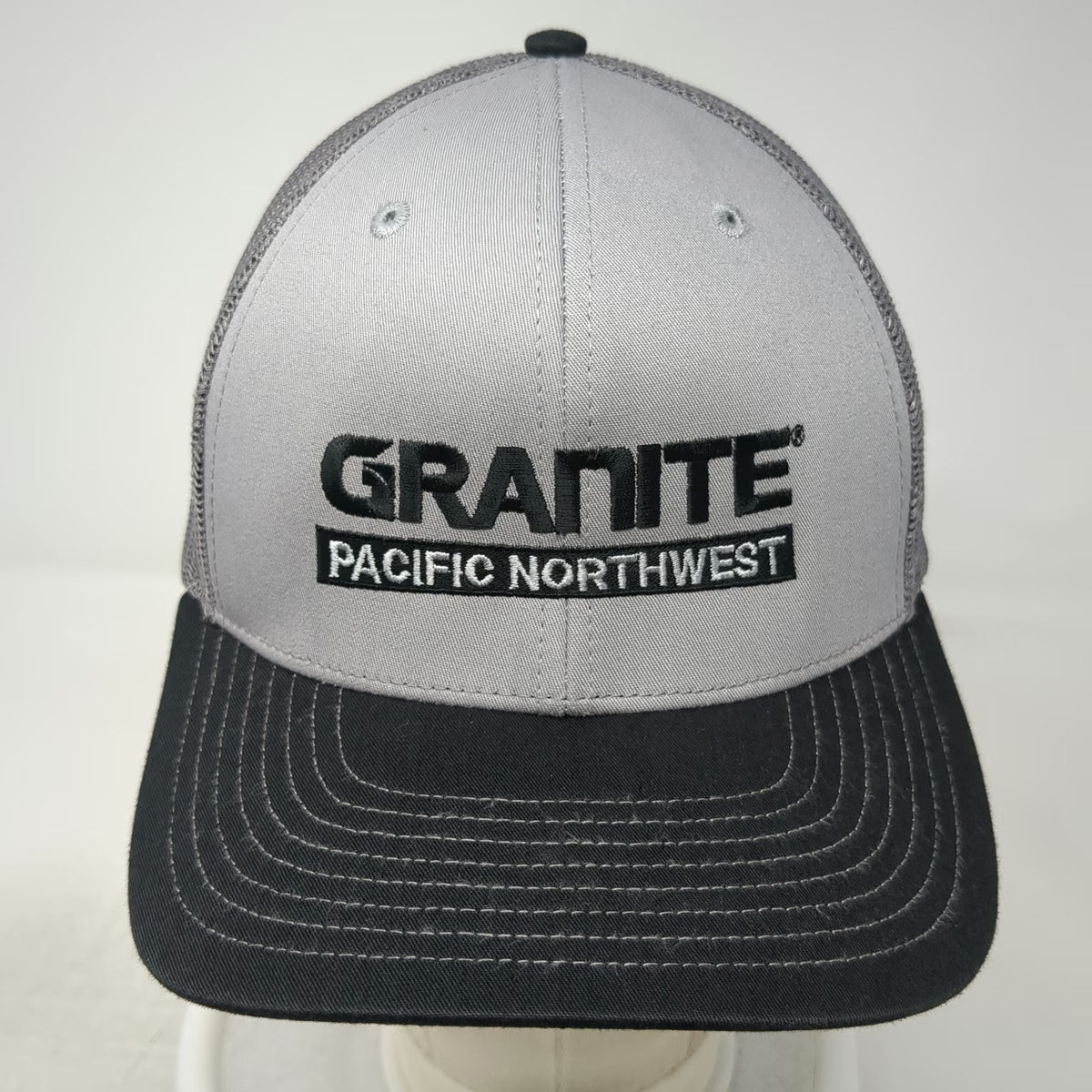 Richardson Trucker Hat Gray One Size Granite Pacific Northwest Mesh Snapback