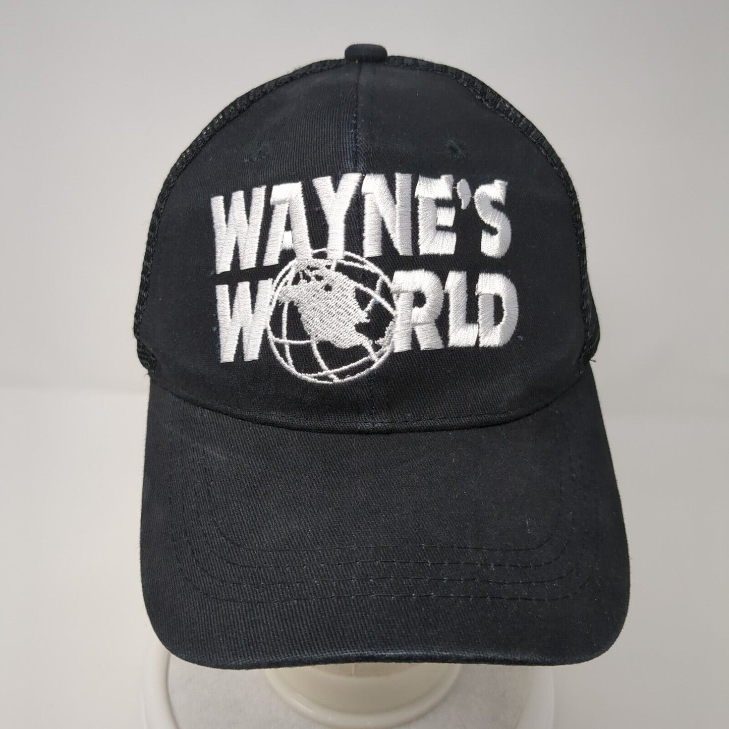 Wayne's World Snapback Mesh Back Trucker Hat Black OSFA Adjustable