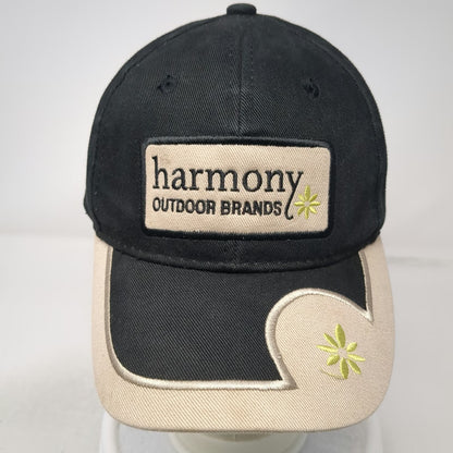 Harmony Outdoor Brands Baseball Cap Black Beige One Size Turfgrass Strapback Hat