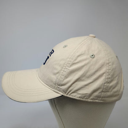 Devon & Jones Baseball Cap Beige One Size Strapback ICR U Logo Sandwich Brim Hat