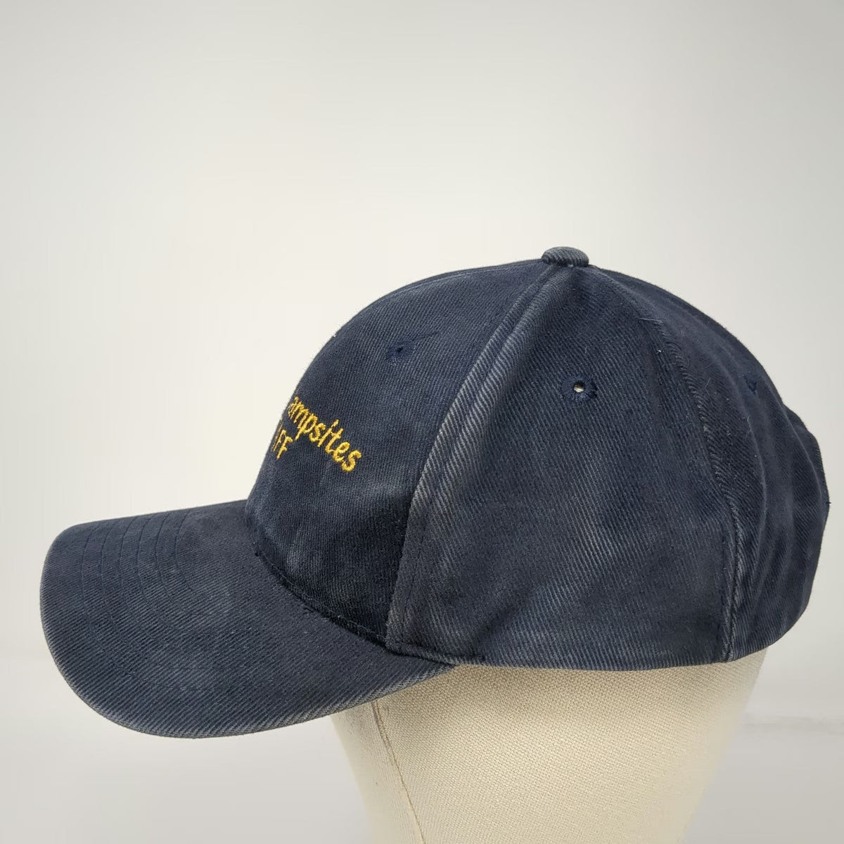 Fahrenheit Baseball Cap Blue OSFM Seashore Campsites Staff Hat Slideback Cotton