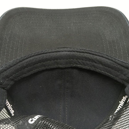 Cummins Trucker Hat Black One Size Turbo Diesel Chrome Logo Snapback Mesh Back