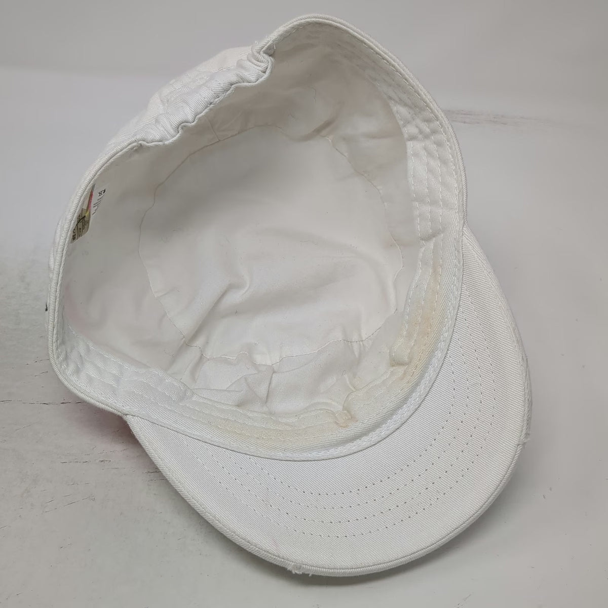 Roxy Army Cap White L All Heart Graphic Black Pink Purple Cotton Hat