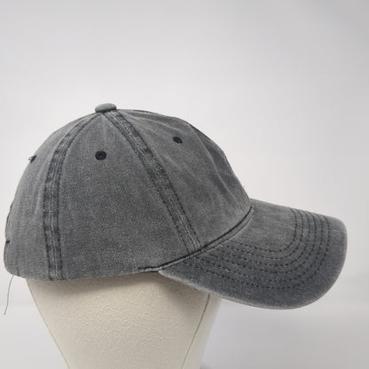 Unbranded Slideback Baseball Cap Gray One Size Adjustable 6 Panel Blank