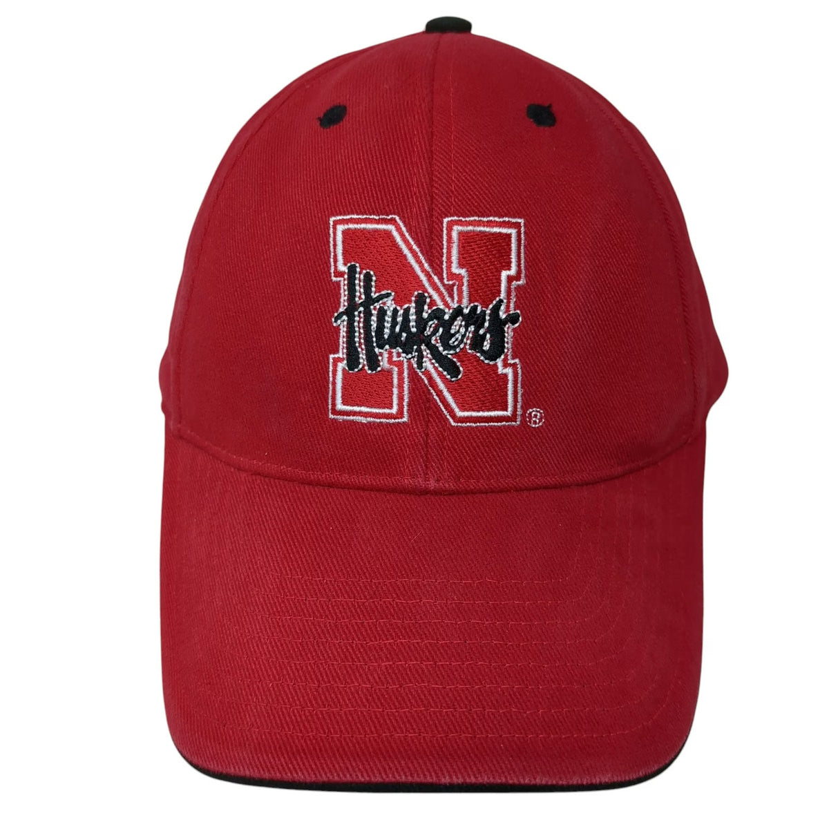 Signatures Nebraska Cornhuskers NCAA Hat Red Black White One Size Strapback Logo