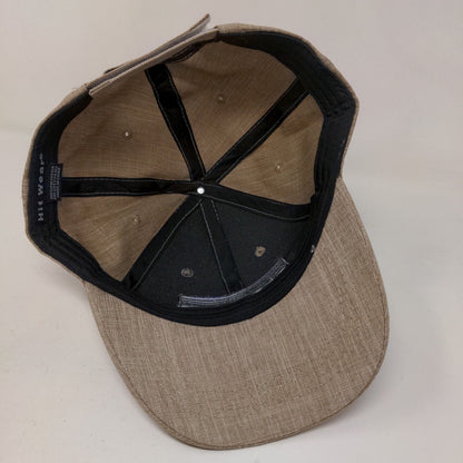 Hit Wear Men's Strapback Hat Tan Size OSFA Embroidered Old Row Logo Polyester