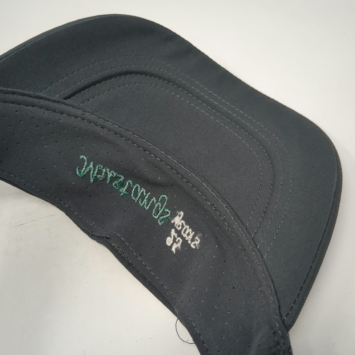 Nike Visor Gray One Size Dri-Fit Perforated Mustangs 25 Years Swoosh Golf Hat