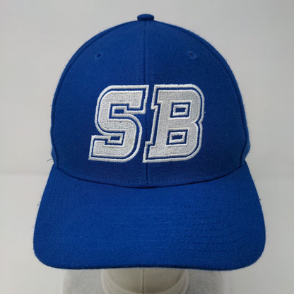 SB Strapback Hat Blue Medium-Large Embroidered Letters Richardson