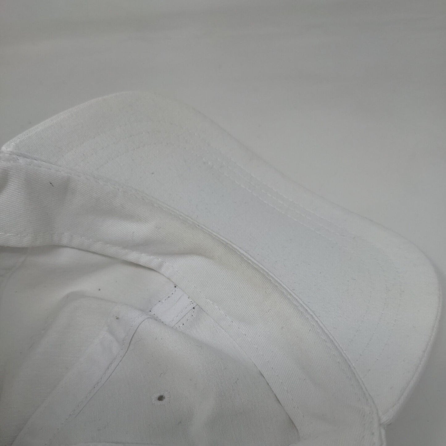 PINK Victoria's Secret Slideback Hat White OS Adjustable Embroidered Cotton