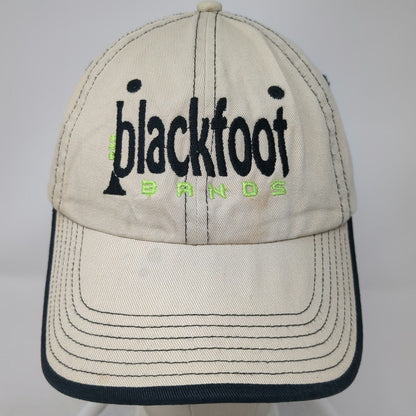 Port Authority Baseball Cap Beige OSFM Blackfoot Bands Trumpet Music Blue Hat