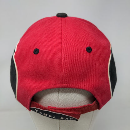 NFL Tampa Bay Buccaneers Strapback Hat Red Black Embroidered Flag Logo Hit