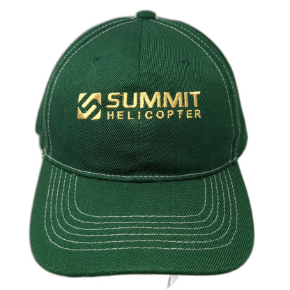 Cobra Baseball Cap Green OS Summit Helicopter Embroidery Contrast Stitch Hat