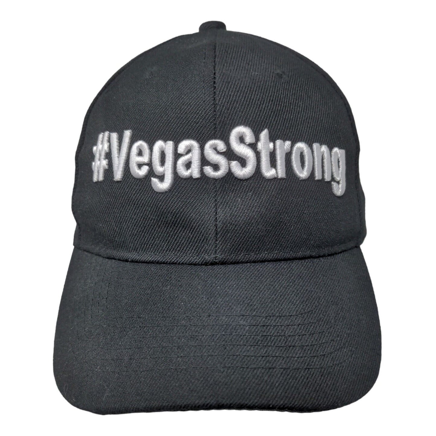 JoyCap Men's Strapback Hat Black Adjustable Embroidered Vegas Strong Logo