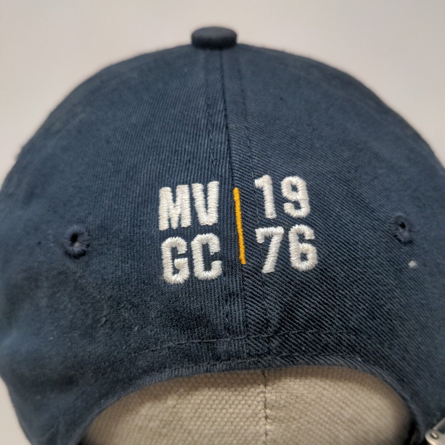 Muirfield Village Golf Club Men's Slideback Hat Blue Memorial Tournament Logo