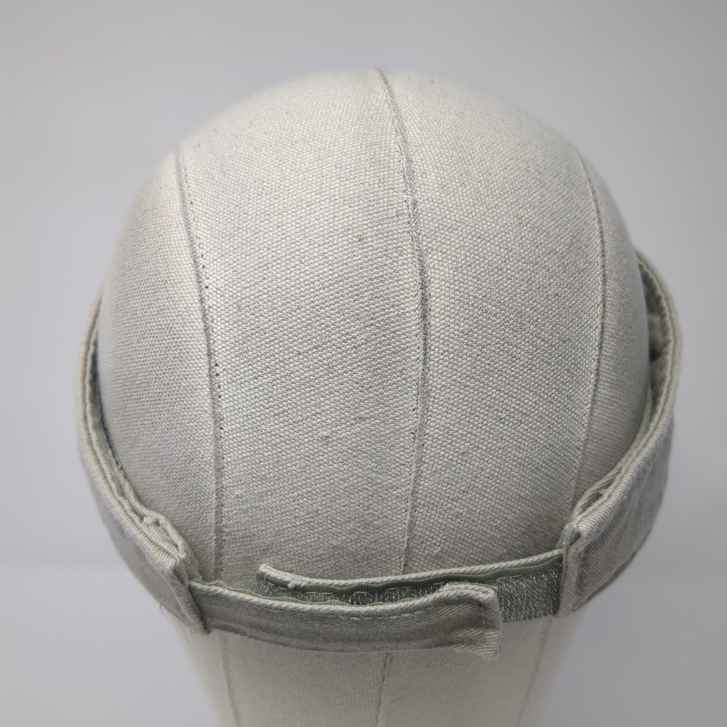 Sunny Isles Sun Visor Hat Beige One Size Adjustable Strap Embroidered Kaufman