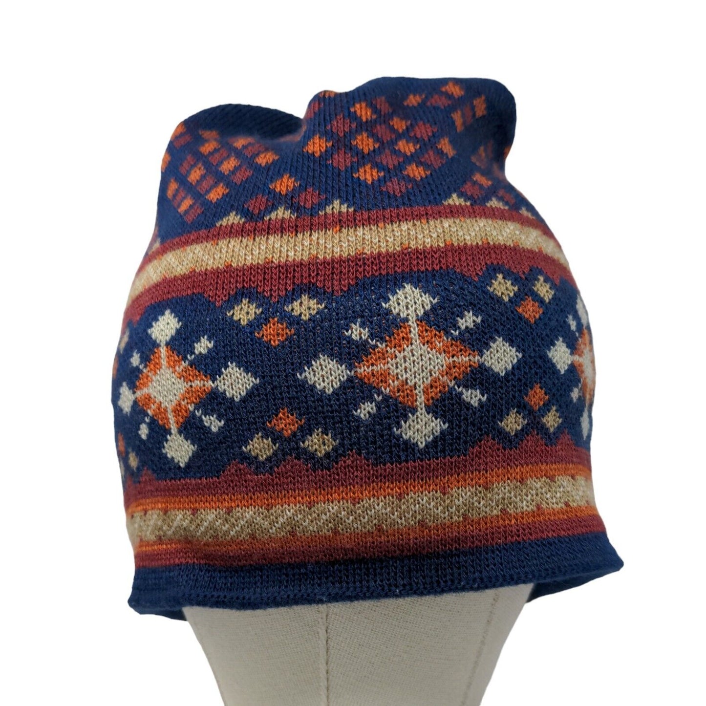 Artic Circle Enterorises Men's Knit Beanie Hat Multicolor Fair Isle Acrylic