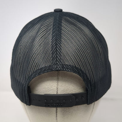Richardson Trucker Hat Black L Mesh Snapback Simpson Strong-Tie Side Patch Logo
