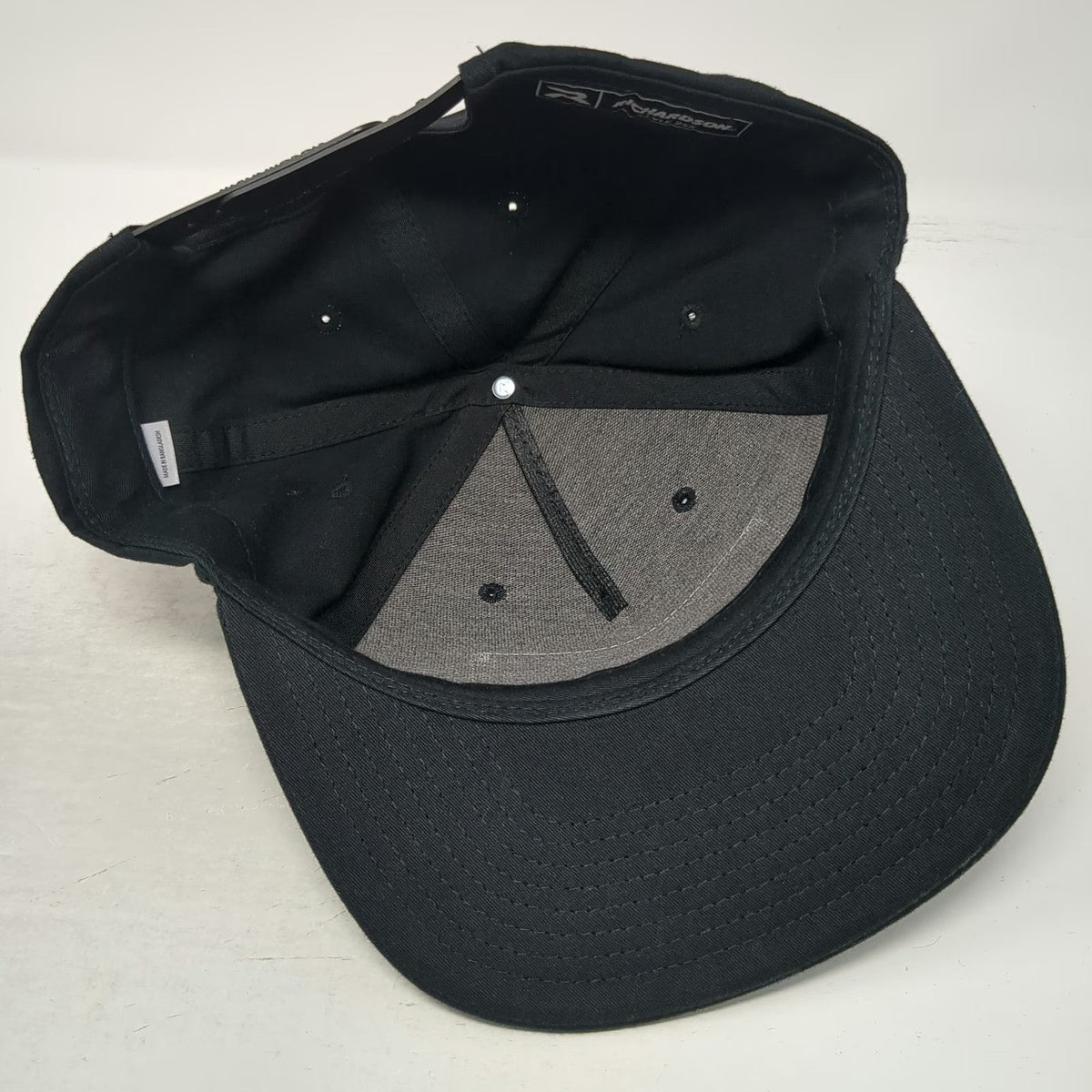 Richardson 5 Panel Black Hat One Size GMC of Beaverton Patch Blue Red Snapback