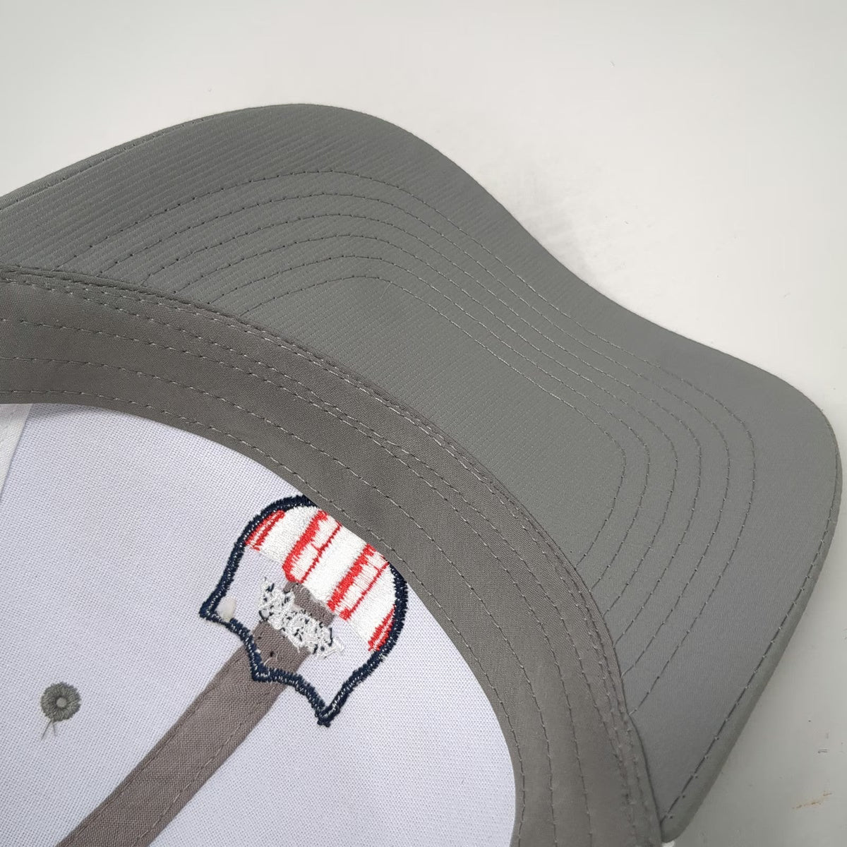 Imperial Trucker Hat Gray One Size AJGA Shield Logo Snapback Golf Mesh Recycled