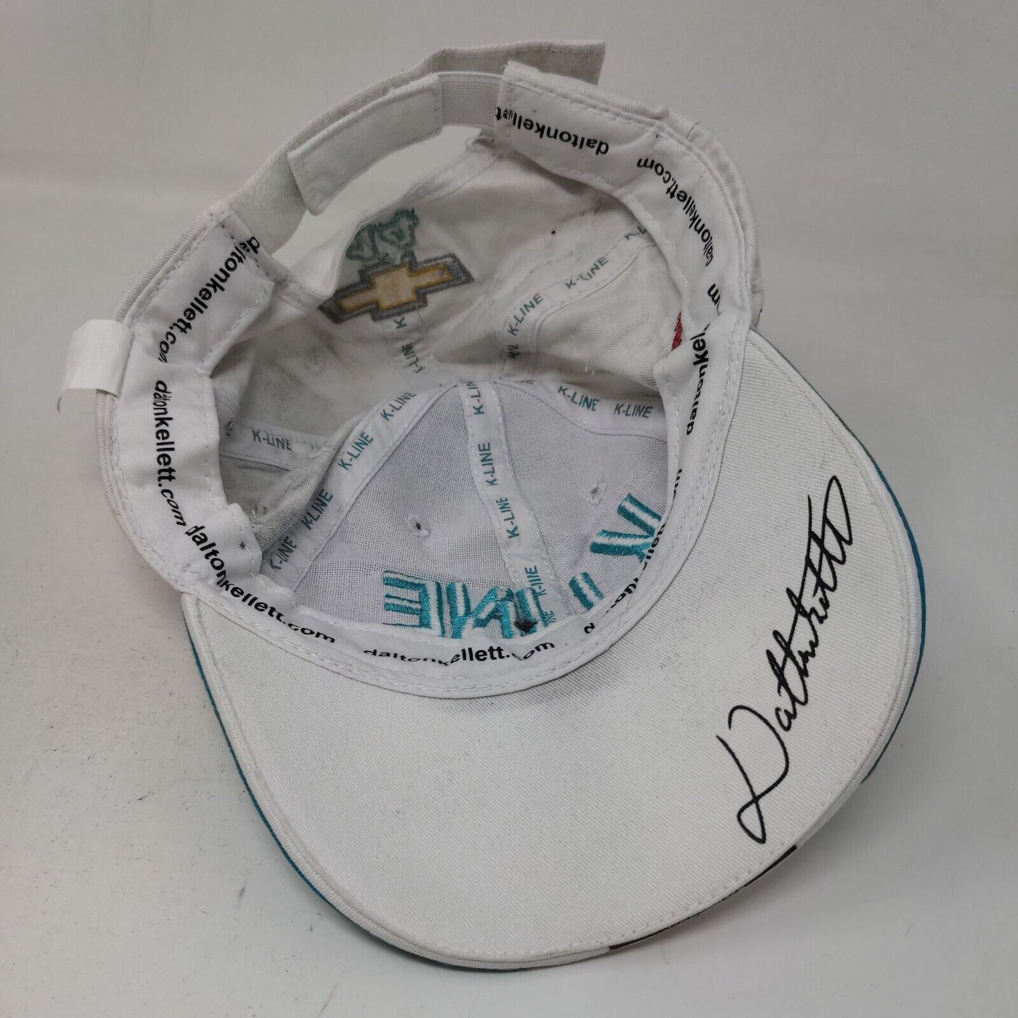 AJ Foyt Racing Men's Strapback Hat White Dalton Kellet Embroidered Logo #14