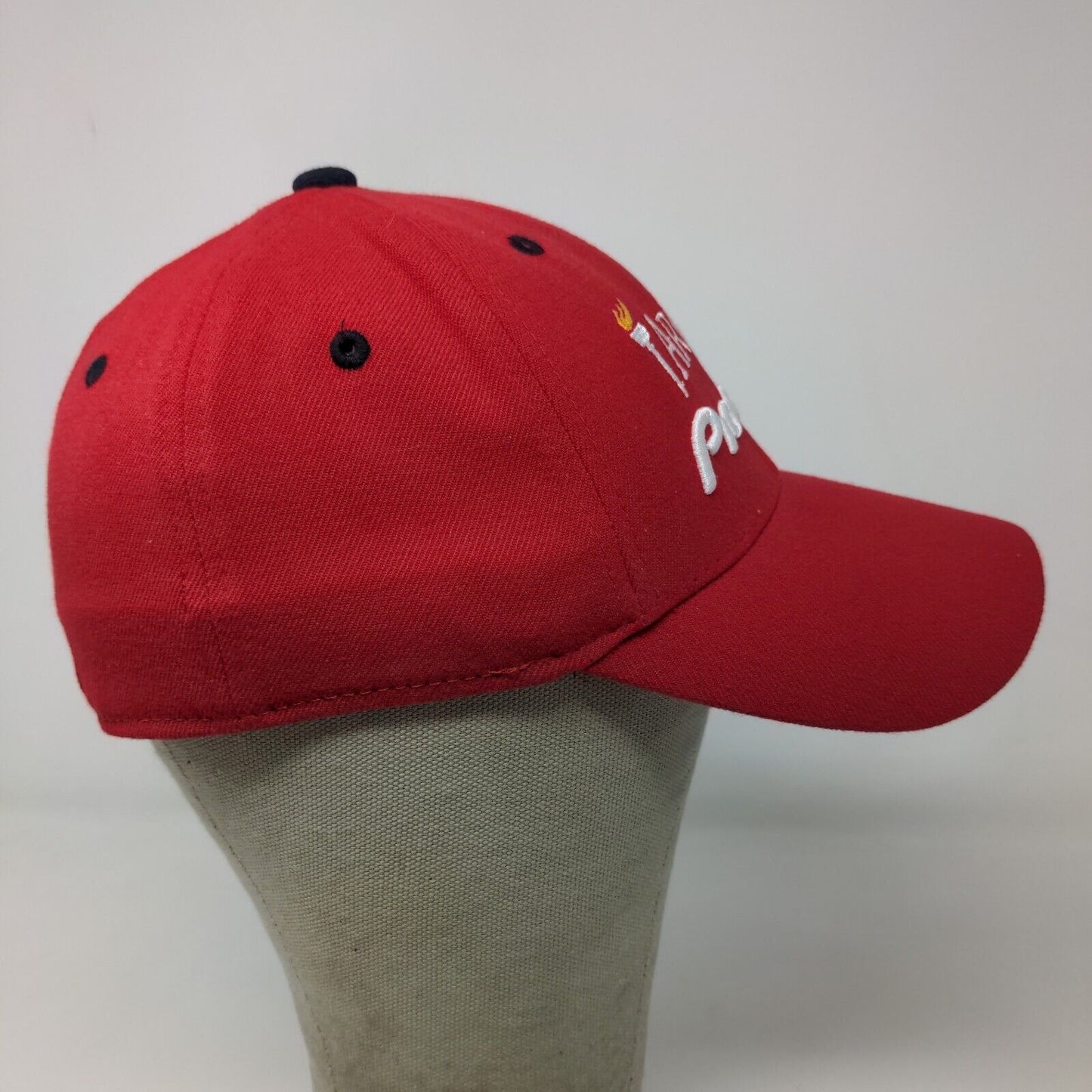 Targent Pioneer Men's Fitted Hat Red OSFA Embroidered #16 Rahal Letterman Racing