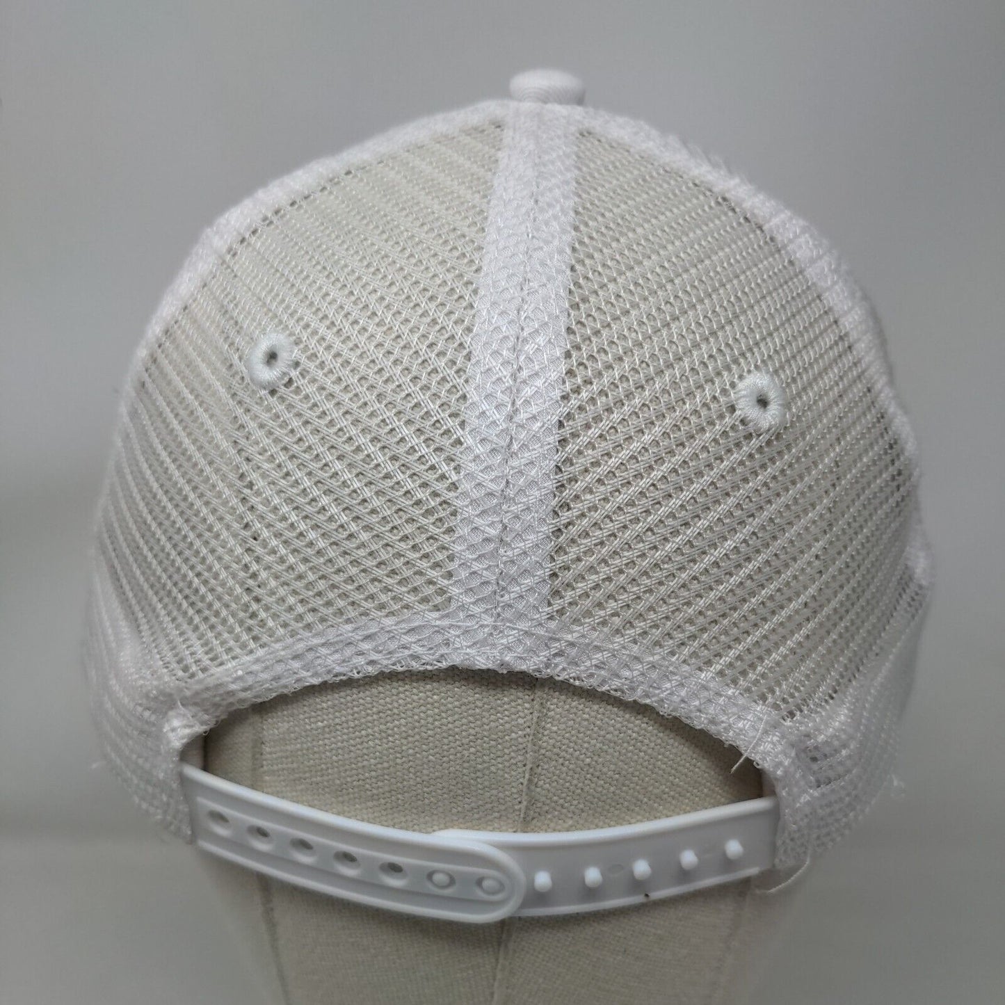 Inspire Snapback Mesh Back Trucker Hat White One Size Embroidered Adams