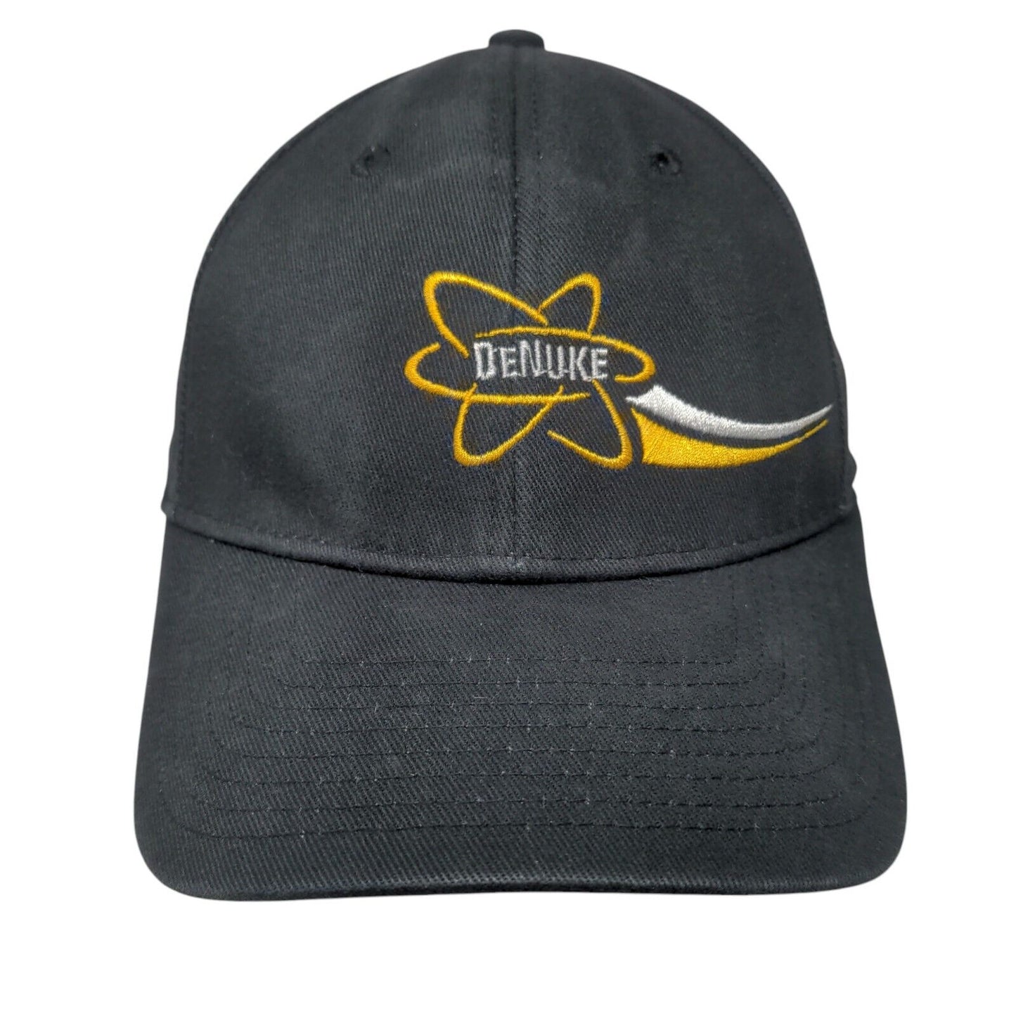 Denuke Fitted Hat Black M/L Embroidered 6 Panel Pro Flex Outdoor Cap