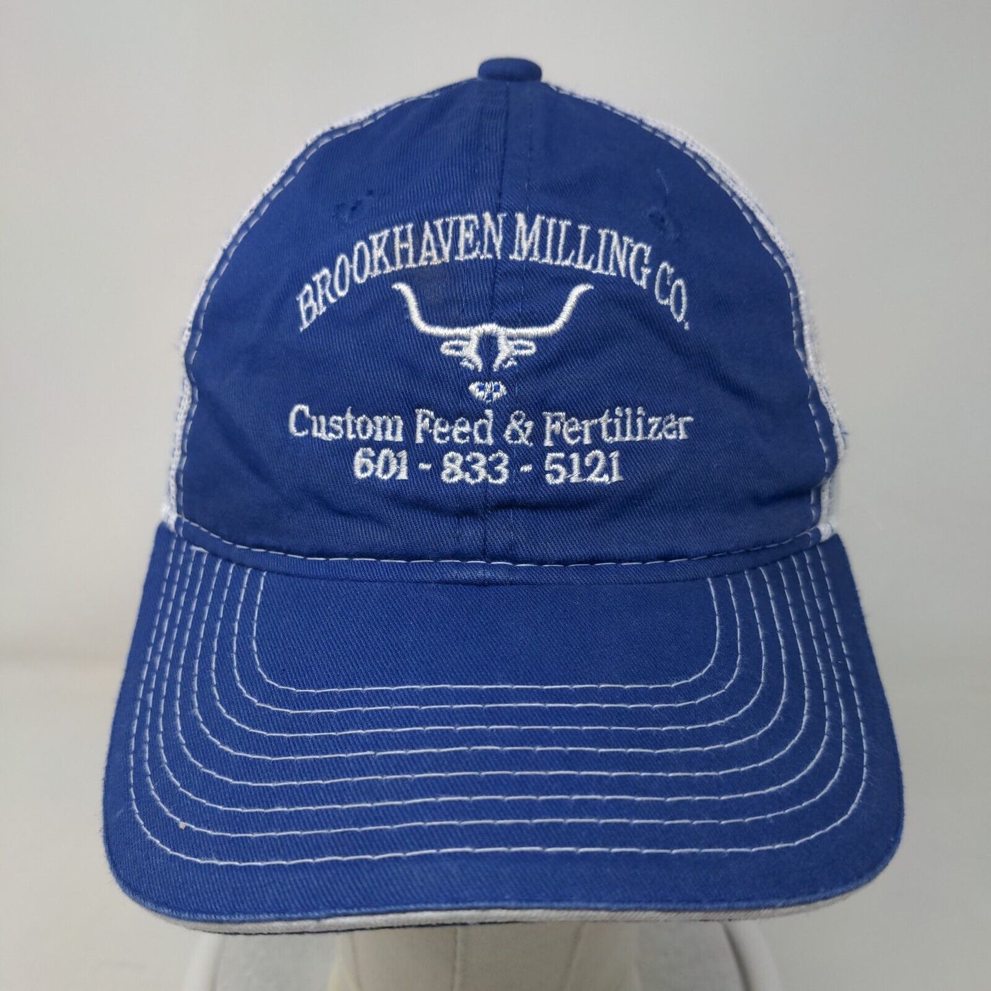 Brookhaven Milling Co. Snapback Trucker Hat Multicolor OSFM Adjustable Mesh Back