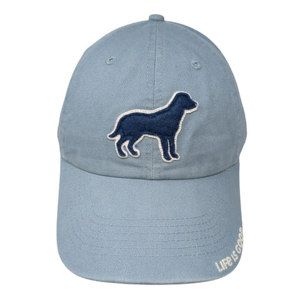 Life is Good Slideback Hat Blue One Size Adjustable Embroidered Keep It Smile