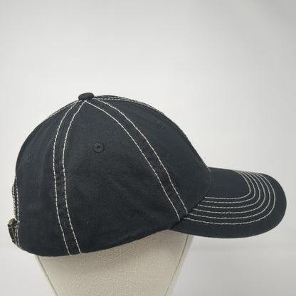 Unbranded Slideback Hat Black One Size Solid Blank Vent Holes Outdoor