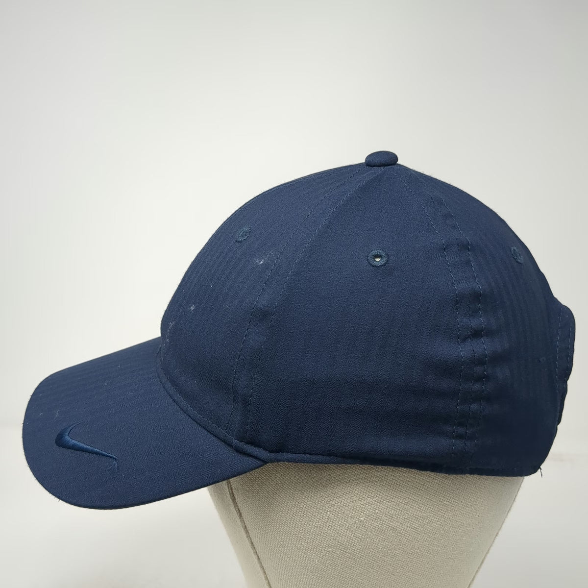 Nike Baseball Cap Blue One Size Golf Dri-Fit Heritage86 Pinstripe Slideback Hat